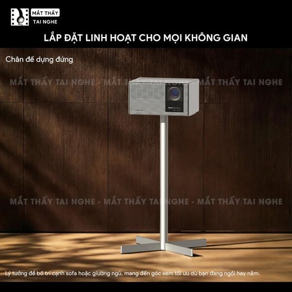 XGIMI Titan Noir - Máy chiếu 4K thông minh cao cấp, tích hợp Google TV, sử dụng công nghệ RGB Triple Laser, độ phân giải chuẩn 4K UHD, độ sáng 4.800 ISO Lumens, đạt chứng nhận IMAX Enhanced & Dolby Vision và tích hợp loa Harman Kardon