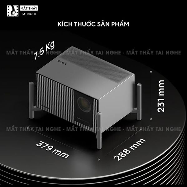 XGIMI Titan Noir - Máy chiếu 4K thông minh cao cấp, tích hợp Google TV, sử dụng công nghệ RGB Triple Laser, độ phân giải chuẩn 4K UHD, độ sáng 4.800 ISO Lumens, đạt chứng nhận IMAX Enhanced & Dolby Vision và tích hợp loa Harman Kardon