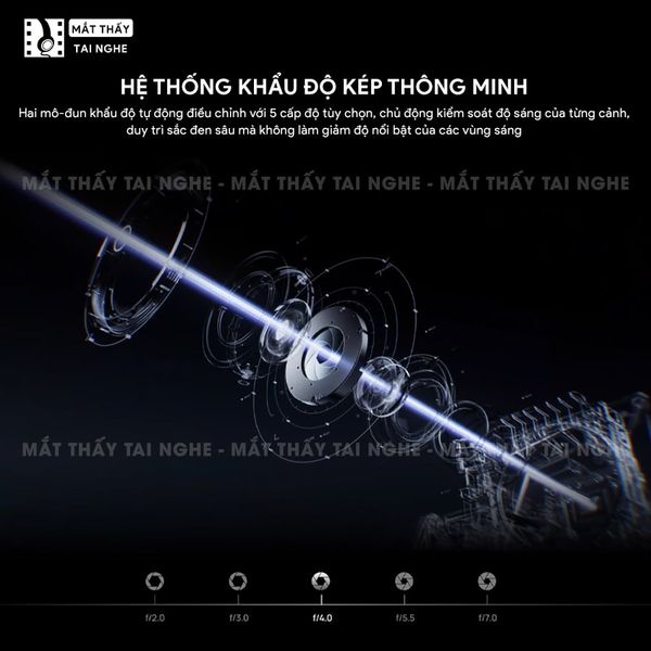 XGIMI Titan Noir - Máy chiếu 4K thông minh cao cấp, tích hợp Google TV, sử dụng công nghệ RGB Triple Laser, độ phân giải chuẩn 4K UHD, độ sáng 4.800 ISO Lumens, đạt chứng nhận IMAX Enhanced & Dolby Vision và tích hợp loa Harman Kardon