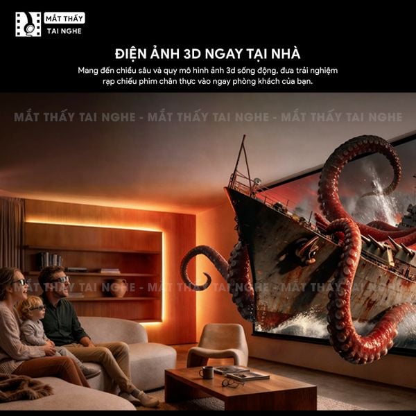 XGIMI Titan Noir Max - Máy chiếu 4K thông minh cao cấp, tích hợp Google TV, sử dụng công nghệ RGB Triple Laser, độ phân giải chuẩn 4K UHD, độ sáng 7.000 ISO Lumens, đạt chứng nhận IMAX Enhanced & Dolby Vision và tích hợp loa Harman Kardon