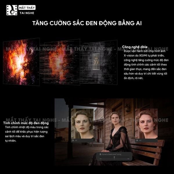 XGIMI Titan Noir Pro - Máy chiếu 4K thông minh cao cấp, tích hợp Google TV, sử dụng công nghệ RGB Triple Laser, độ phân giải chuẩn 4K UHD, độ sáng 6.000 ISO Lumens, đạt chứng nhận IMAX Enhanced & Dolby Vision và tích hợp loa Harman Kardon