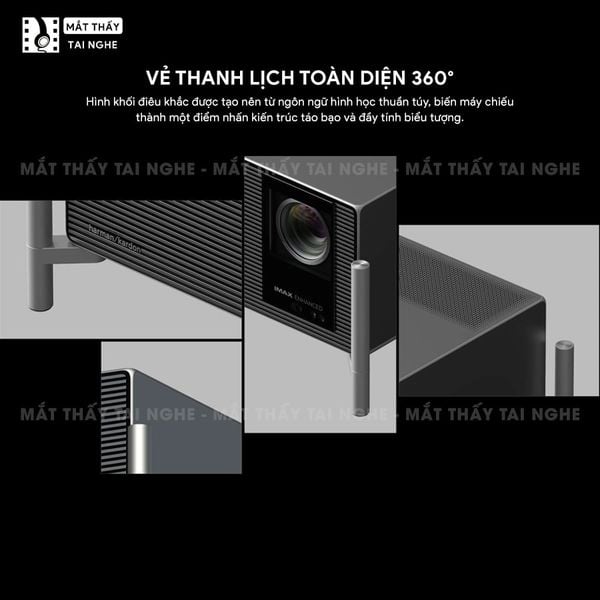 XGIMI Titan Noir Pro - Máy chiếu 4K thông minh cao cấp, tích hợp Google TV, sử dụng công nghệ RGB Triple Laser, độ phân giải chuẩn 4K UHD, độ sáng 6.000 ISO Lumens, đạt chứng nhận IMAX Enhanced & Dolby Vision và tích hợp loa Harman Kardon