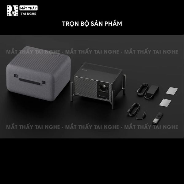 XGIMI Titan Noir Pro - Máy chiếu 4K thông minh cao cấp, tích hợp Google TV, sử dụng công nghệ RGB Triple Laser, độ phân giải chuẩn 4K UHD, độ sáng 6.000 ISO Lumens, đạt chứng nhận IMAX Enhanced & Dolby Vision và tích hợp loa Harman Kardon