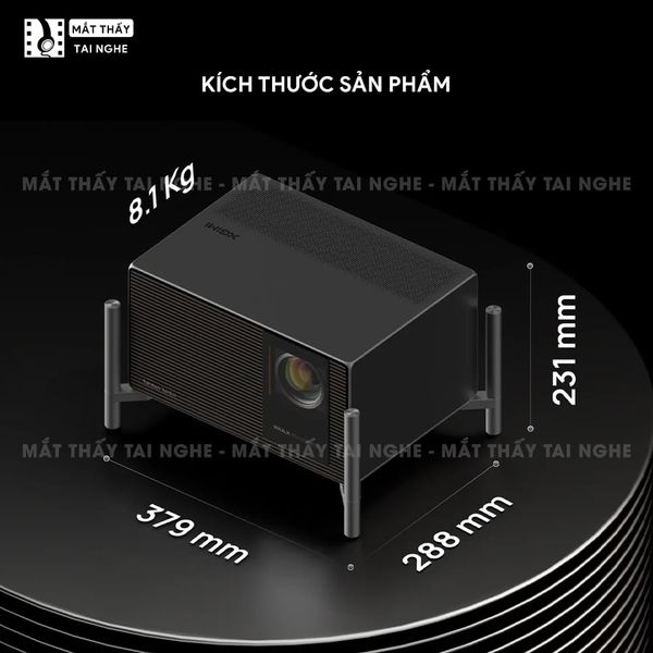 XGIMI Titan Noir Ultra Max - Máy chiếu 4K thông minh cao cấp, tích hợp Google TV, sử dụng công nghệ RGB Triple Laser, độ phân giải chuẩn 4K UHD, độ sáng 8.000 ISO Lumens, đạt chứng nhận IMAX Enhanced & Dolby Vision và tích hợp loa Harman Kardon