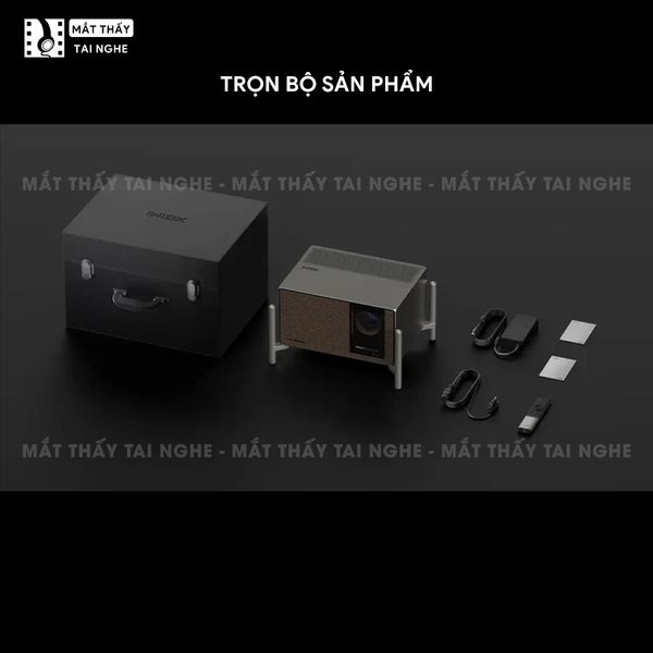 XGIMI Titan Noir Ultra Max - Máy chiếu 4K thông minh cao cấp, tích hợp Google TV, sử dụng công nghệ RGB Triple Laser, độ phân giải chuẩn 4K UHD, độ sáng 8.000 ISO Lumens, đạt chứng nhận IMAX Enhanced & Dolby Vision và tích hợp loa Harman Kardon