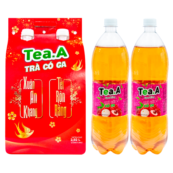 TeaA气泡荔枝茶  1.46L – 春节特饮