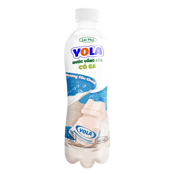 Yola气泡酸奶味饮料  390ml