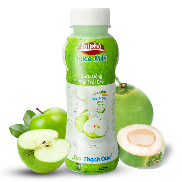来富苹果椰果珍珠奶茶 300ml