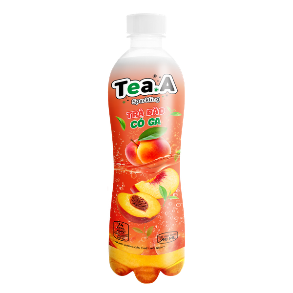 TeaA气泡桃子茶  390ml