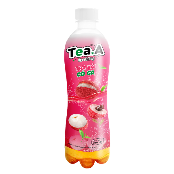 Trà Vải Có Ga Tea.A Sparkling Chai 390ml