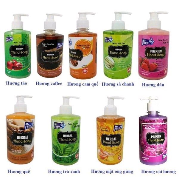 Nước rửa tay Mr Fresh 500ml hương quế