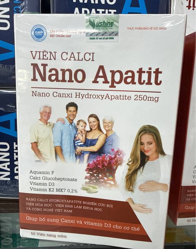 Viên Calci Nano Apatit vshine 50 viên