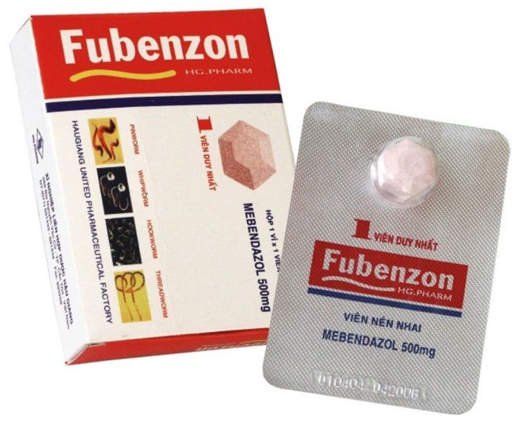 Fubenzon mebendazol 500 mg