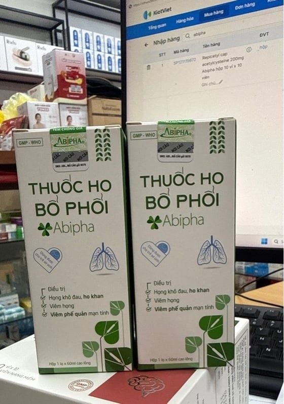Thuốc ho bổ phổi abipha lọ 60ml