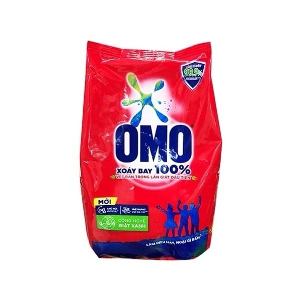 Bột giặt Omo đỏ hệ bọt thông minh gói 380g