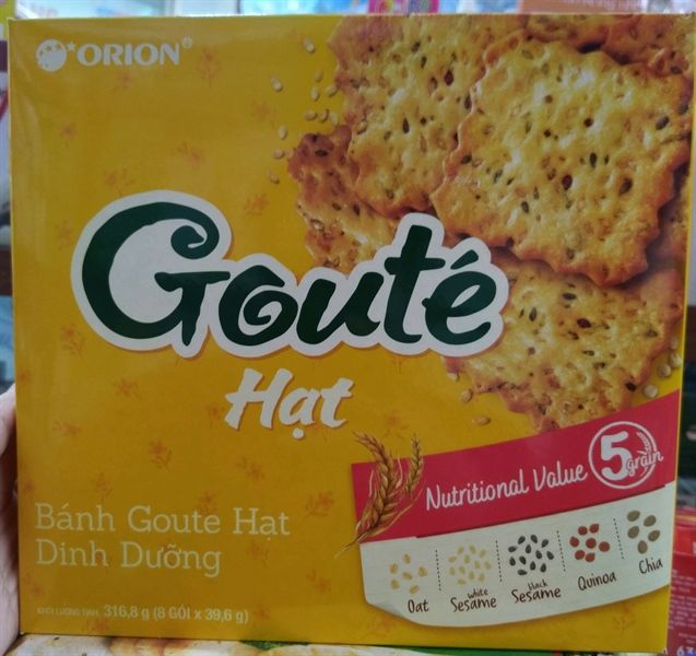 Bánh Goute hạt dinh dưỡng 316,8g(8px39,6g)
