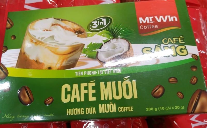 Mr Win Cafe muối hương dừa H10 gói x 20g