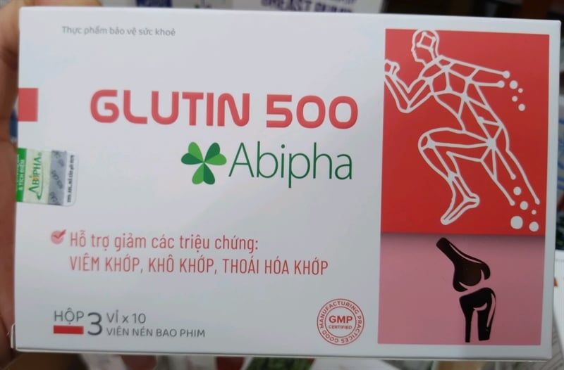 GLUTIN 500 Abipha hộp 3 vỉ x 10 viên
