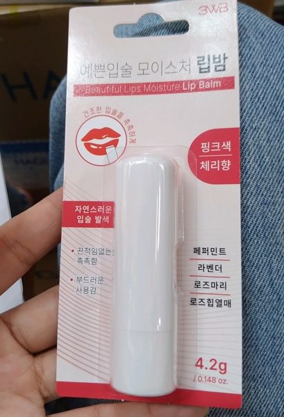 Son dưỡng môi màu hồng tự nhiên 3WB