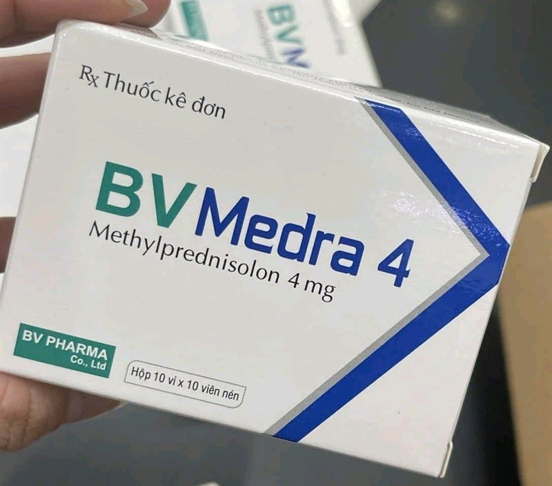 BV medra 4 methylprednisolon 4mg H10vx10v