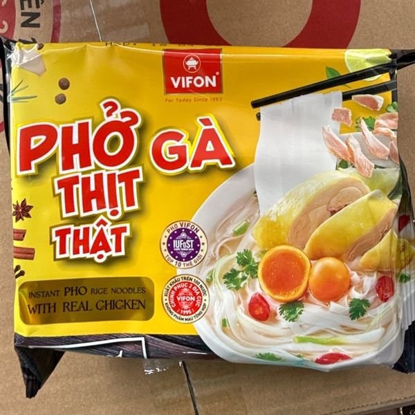 Tp. phở Vifon phở gà thịt thật gói 90g