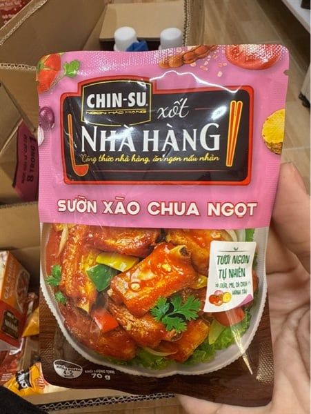 Chinsu xốt sườn xào chua ngọt