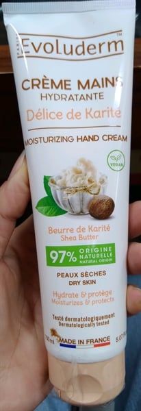 Kem dưỡng da tay Evoluderm hand cream karite 150ml