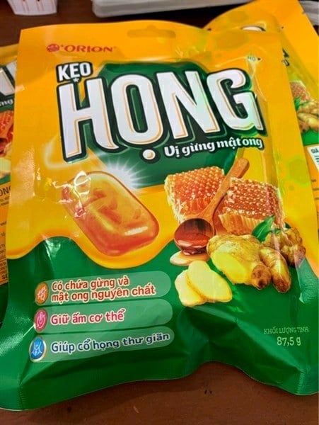 Kẹo họng vị gừng mật ong 84g