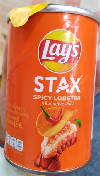 Snack Lay's stax khoai tây miếng vị tôm hùm nướng ngũ vị 42g