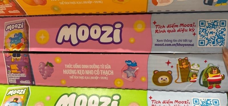 Sữa thạch moozi Hương kẹo nho