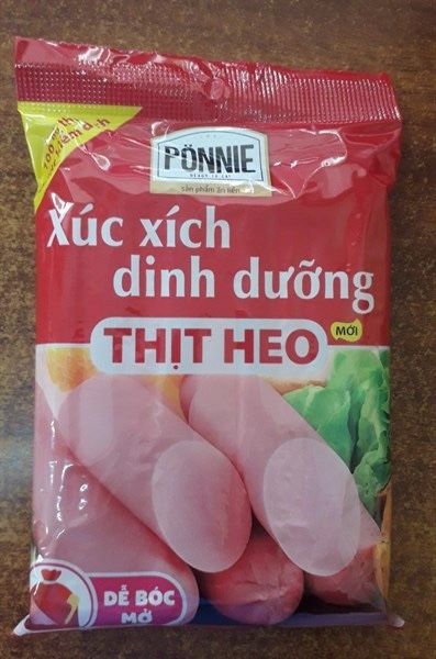Xúc xích dinh dưỡng thịt heo Ponnie 210g