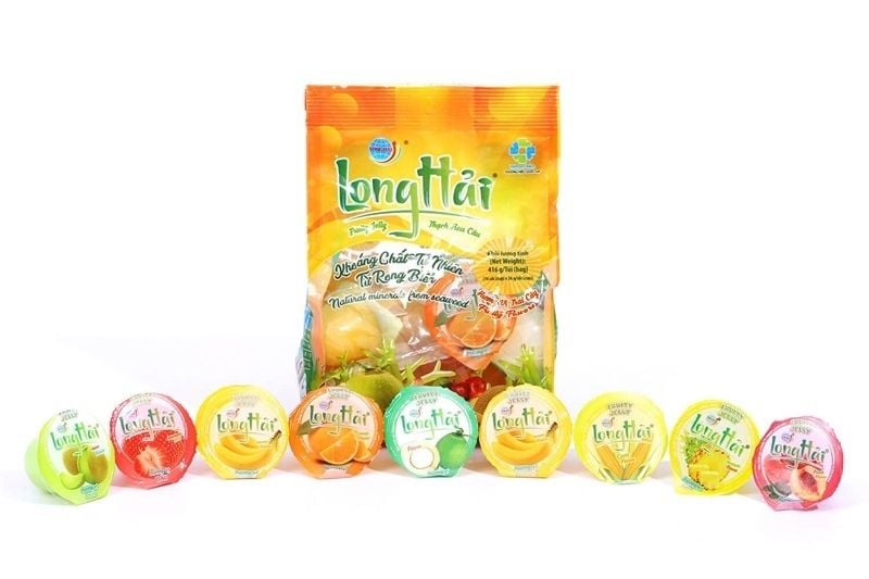 Thạch rau câu Long Hải túi 416 G