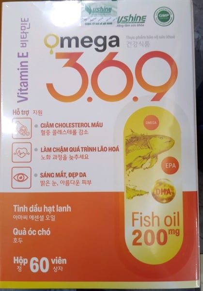 Omega 369 vitamin E vshine H60v