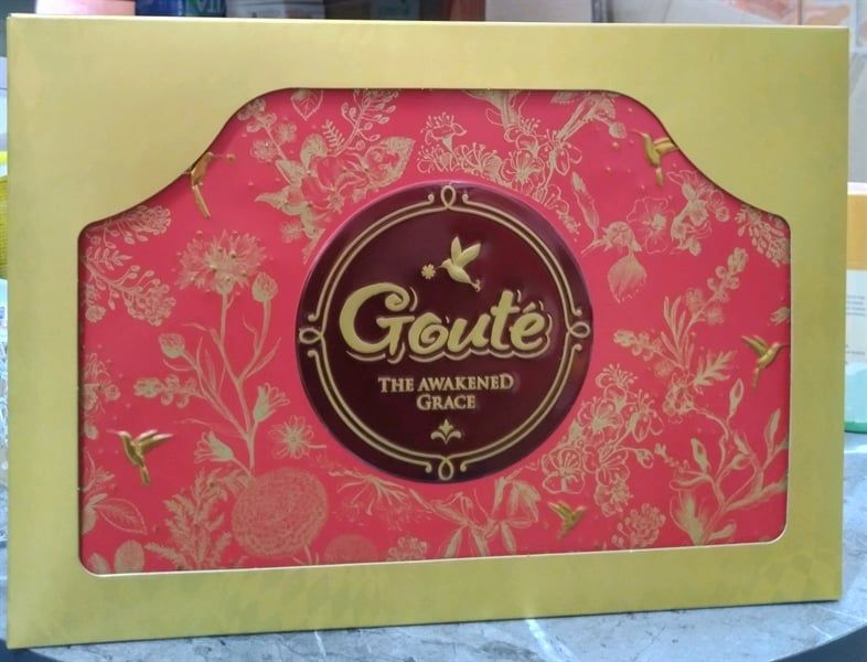 Bánh Goute mè giòn tan hộp thiếc The Awakened Grace 475,2g(12px39,6g)