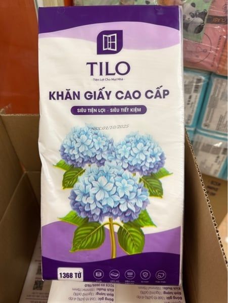 Giấy rút tilo tú cầu tím 1368 tờ