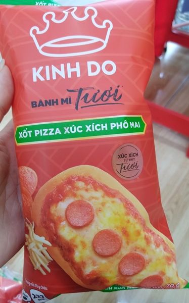 Kinh đô bánh mì xốt Pizza xúch xích phô mai 70g