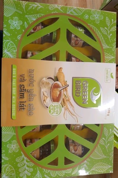 Nước yến xào và sâm lát Green Bird (8 hũ x72g) 576 G