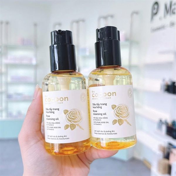 Dầu tẩy Trang Cocoon hoa hồng 310ml