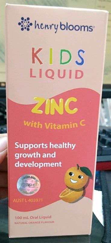 Henry blooms Kids liquid Zinc with Vitamin C 100ml