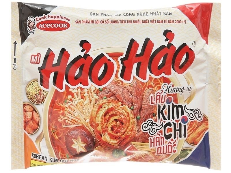 Acecook mì Hảo Hảo Hương lẩu kim Chi Hàn Quốc 75g