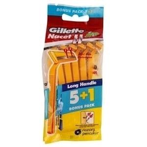 Dao cạo không thay lưỡi cán vàng 5+1 Gillette