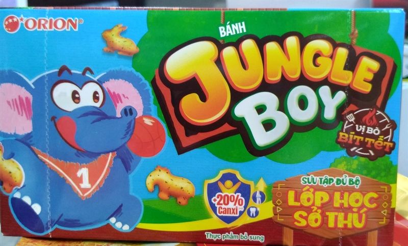 Bánh Jungle boy vị bò bít tết 35g