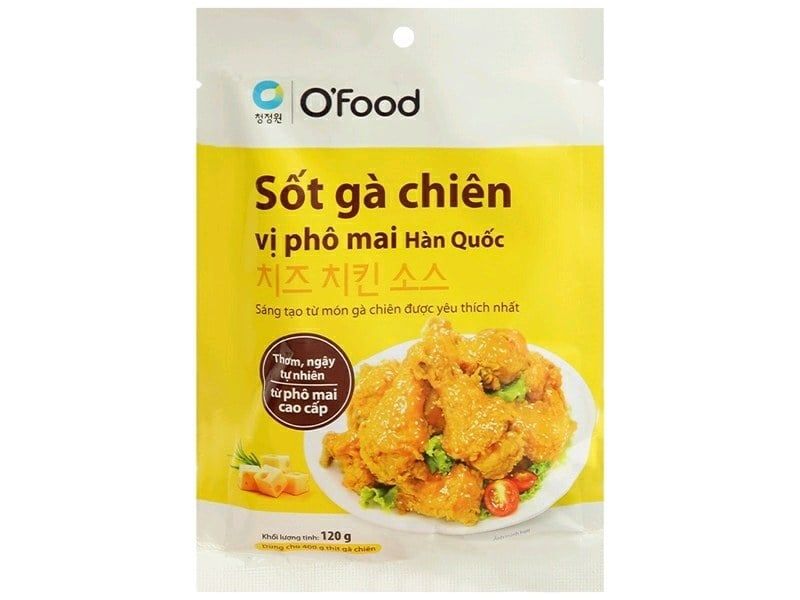 Sốt gà chiên O'food vị phô mai Hàn Quốc 120g