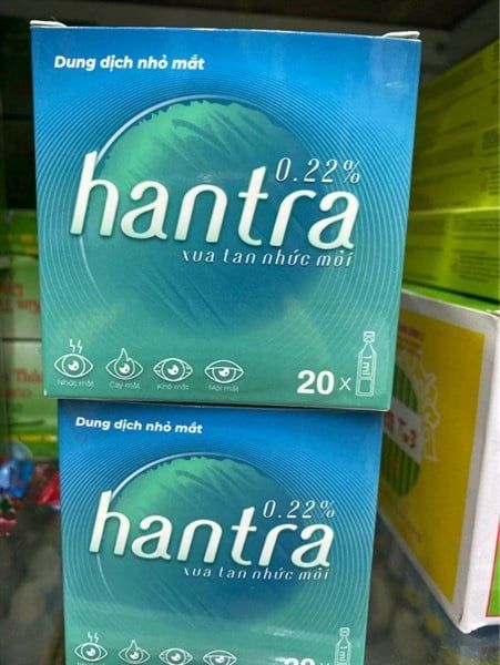 Hantra nhỏ mắt ống/h/20 ống giảm nhức,cay,khô,mỏi mắt,chảy nước mắt