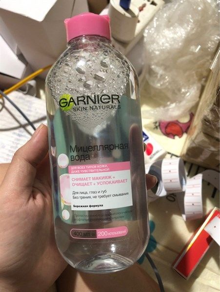 Tẩy Trang Garnier hồng 400ml