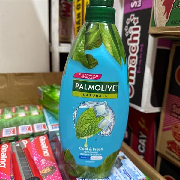 Pamoliver Bạc Hà chai xanh 600ml