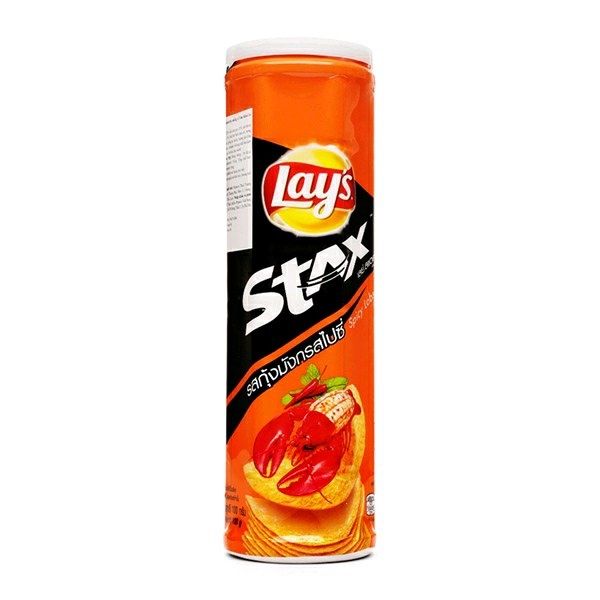 Snack Lay's stax khoai tây miếng vị tôm hùm nướng ngũ vị 100g