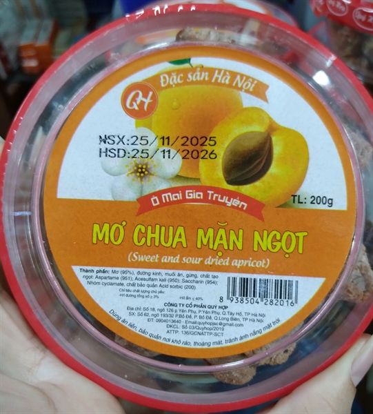 Ô mai mơ chua mặn ngọt 200g