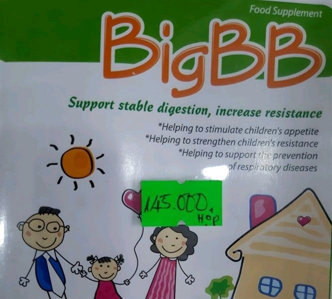 Cốm BigBB xanh hộp 16 gói