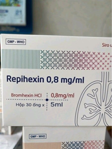 Repihexin bromhexin Abipha 4mg/5ml hộp 6 vỉ x 5 ống